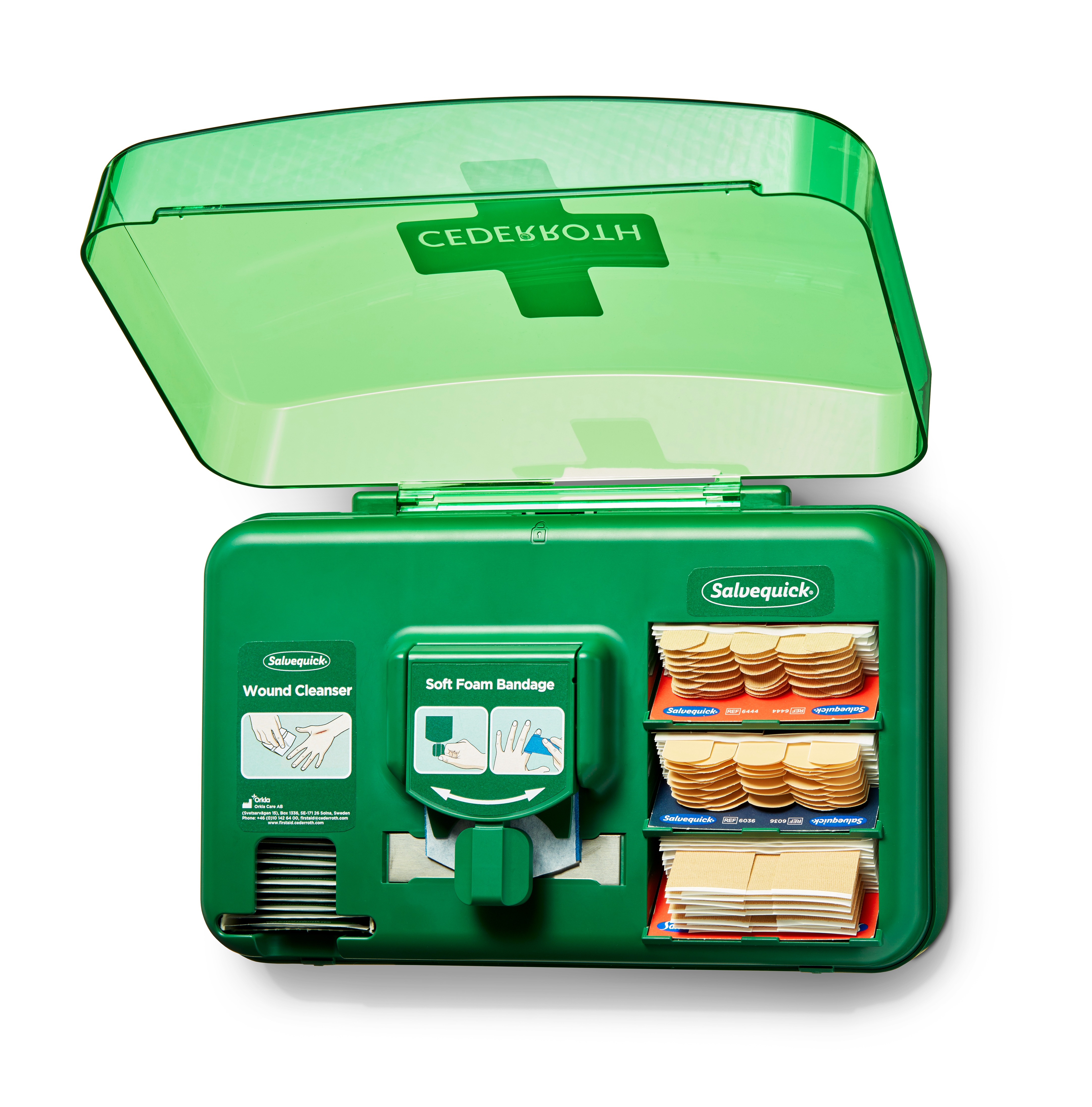 Cederroth ABS, Polycarbonate Green Wound Care Dispenser Dispenser 31cm