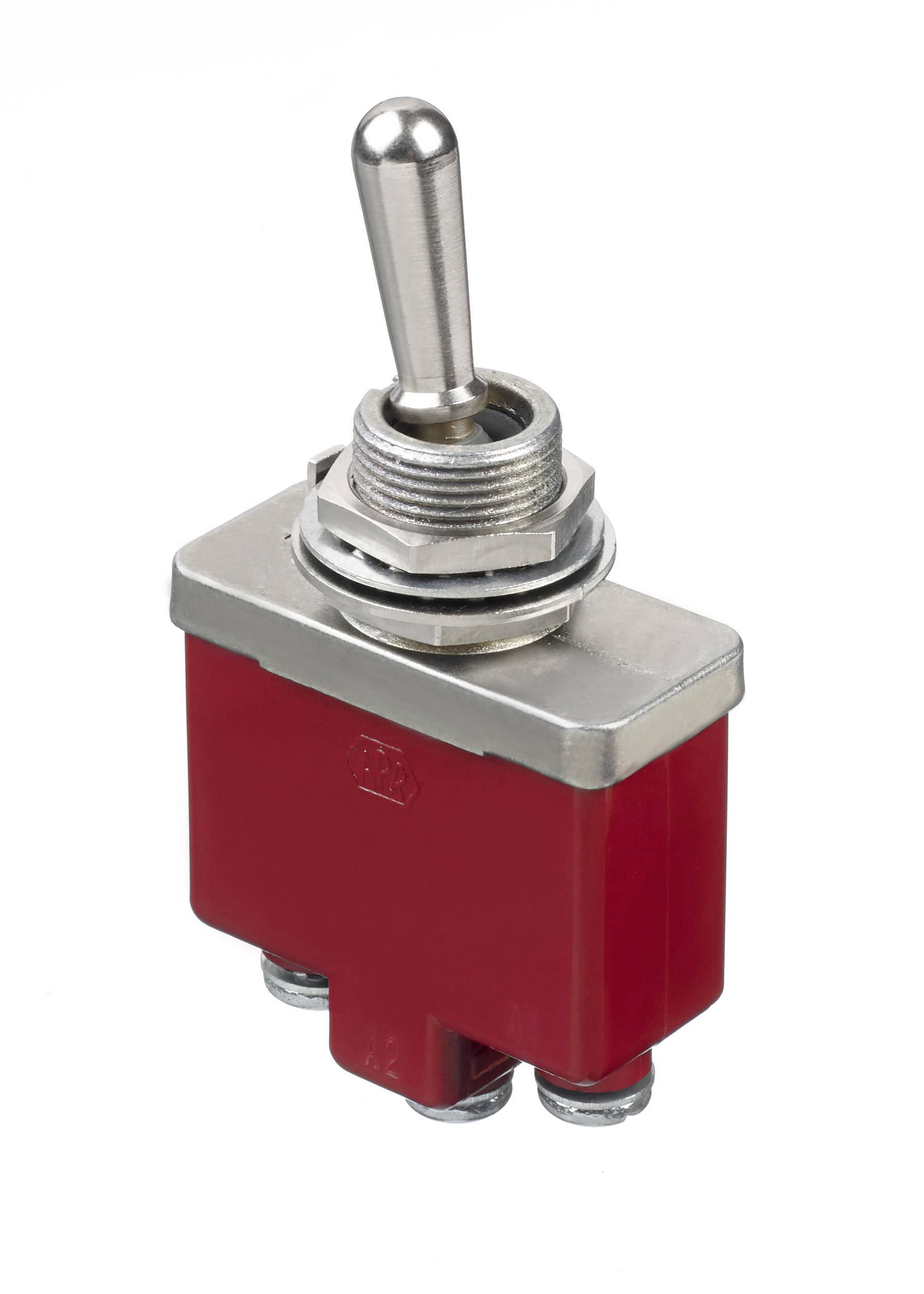 APEM Toggle Switch, Panel Mount, On-On, SPST, Screw Terminal, 28V