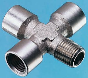 Legris Cross Threaded Adaptor, R 1/8 Male to G 1/8 Female, Threaded Connection Style
