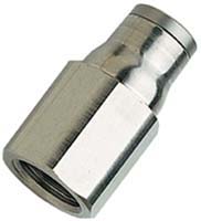 Legris LF3600 Series Straight Threaded Adaptor, G 1/4 Female to Push In 6 mm, Threaded-to-Tube Connection Style