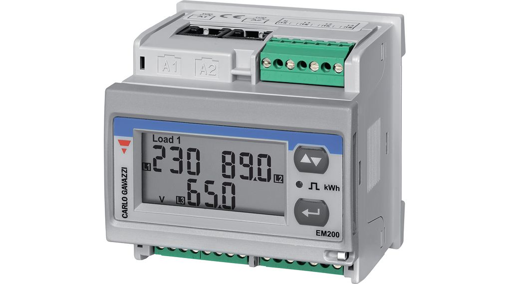 Carlo Gavazzi 3 Phase LCD Energy Meter