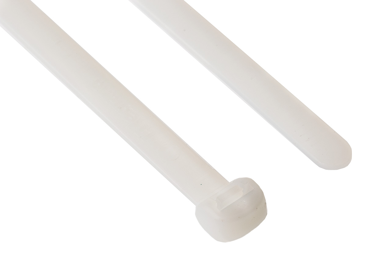 Legrand Cable Tie, 180mm x 7.6 mm, Natural Nylon, Pk-100