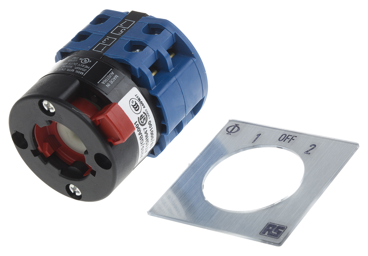 Kraus & Naimer, DP 3 Position 60° Double Throw Cam Switch, 20A