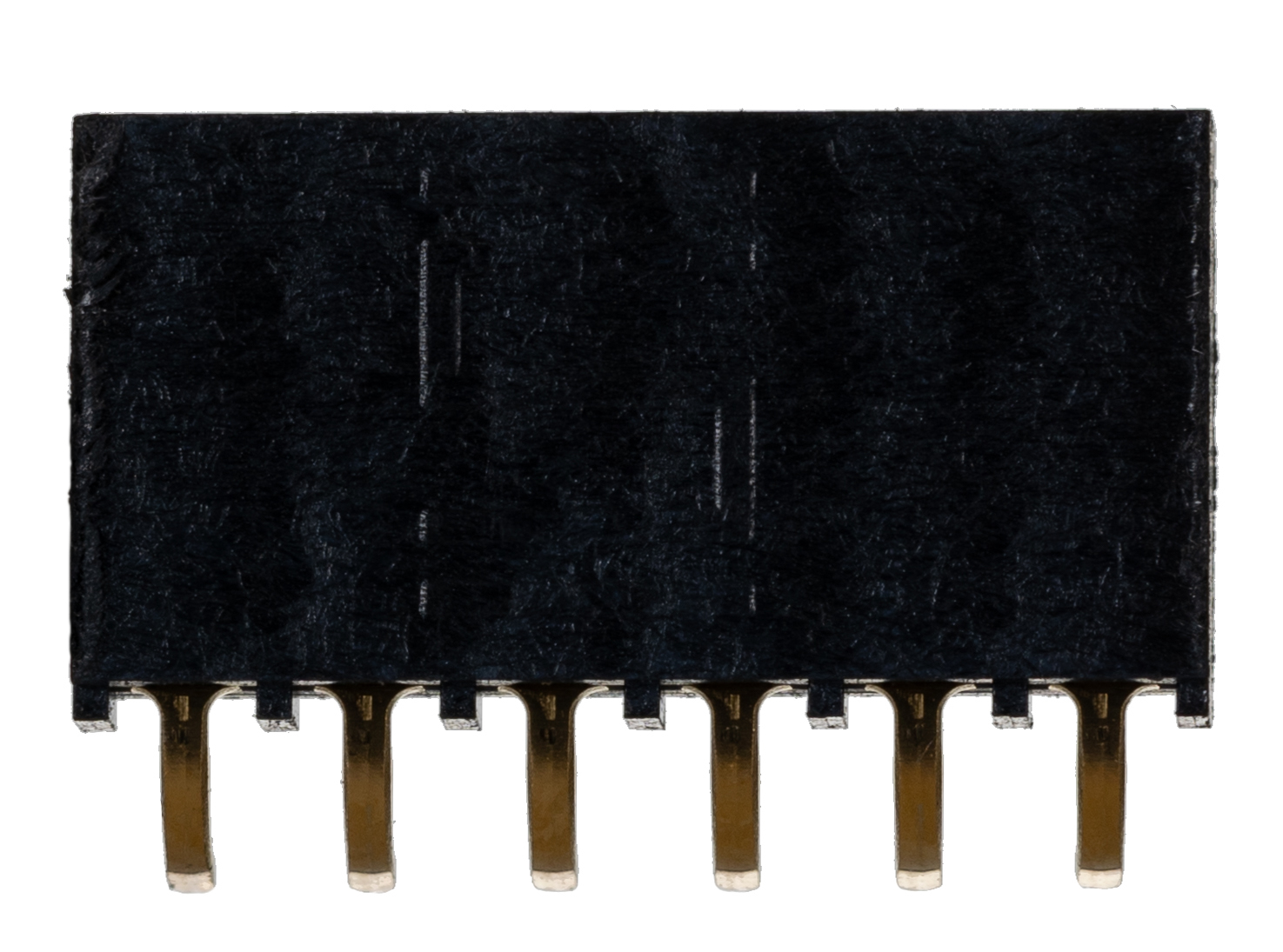 Samtec SSQ Series Right Angle Through Hole Mount PCB Socket, 6-Contact, 1-Row, 2.54mm Pitch, Solder Termination