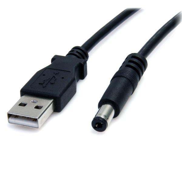 StarTech.com USB 2.0, Male USB A to Male Barrel Power Connector, 480Mbps, 900mm