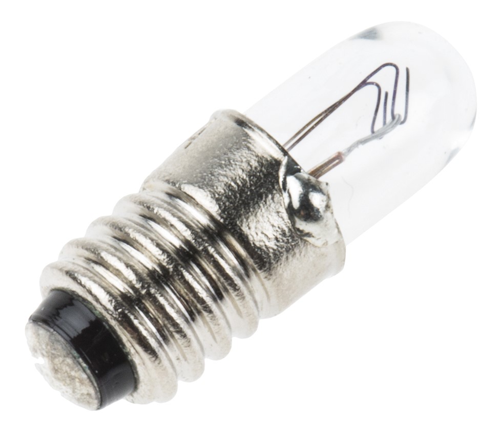 RS PRO E5 Indicator Light, Clear, 12 V, 83 mA, 10000h