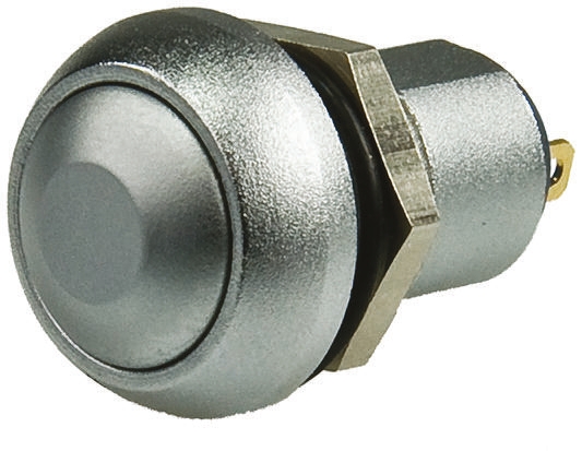 APEM Push Button Switch, Momentary, Panel Mount, 12.9mm Cutout, SPST, 28/48V dc, IP67