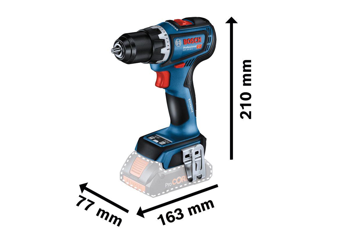 Bosch GSR 18V-90 C 18V Cordless Drill Driver Li-Ion