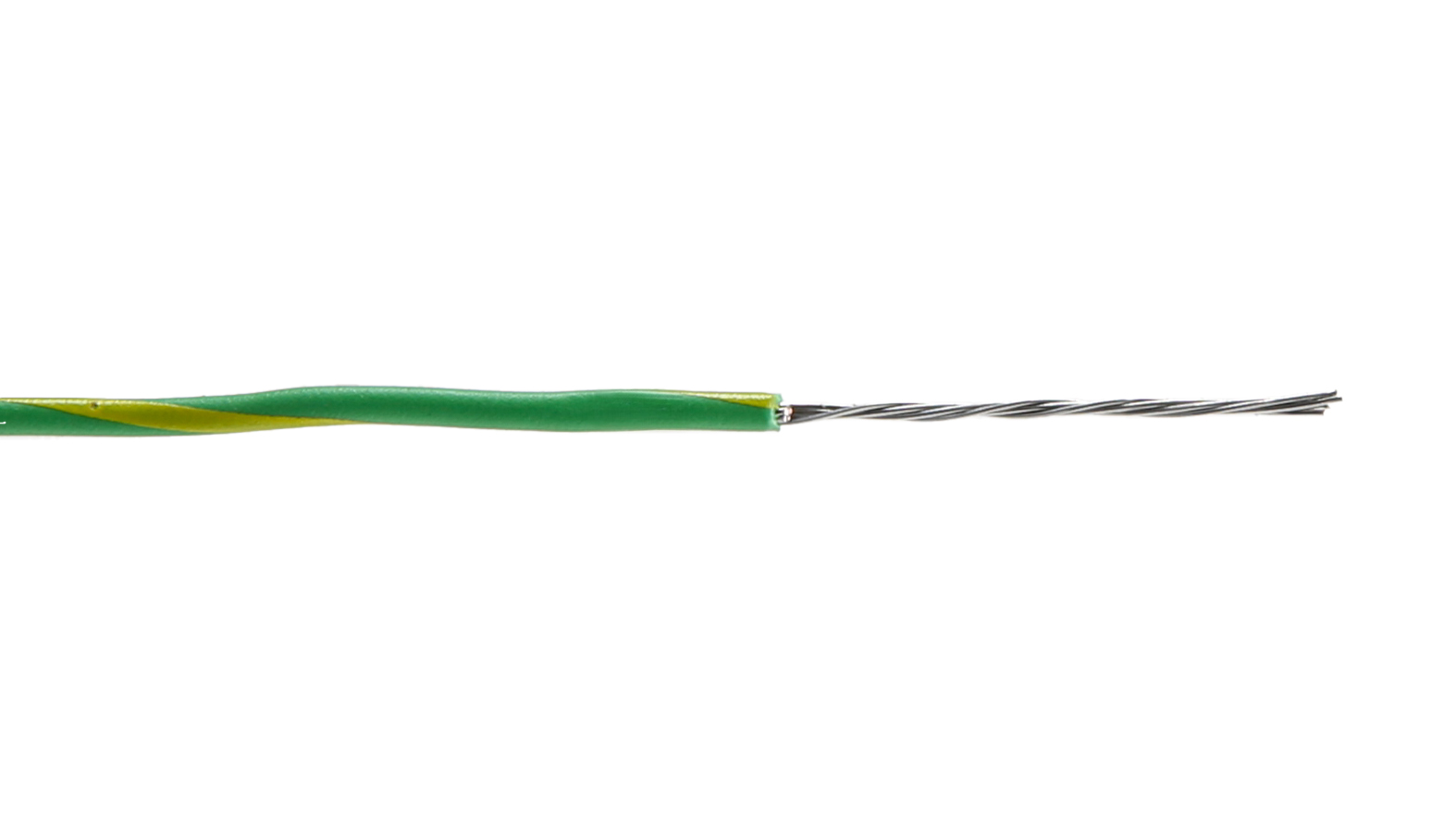 Alpha Wire Ecogen Ecowire Series Green/Yellow 0.52 mm² Hook Up Wire, 20 AWG, 10/0.25 mm, 305m, MPPE Insulation, 6714