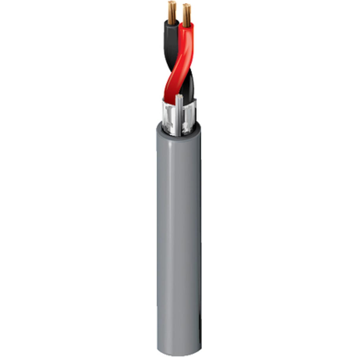 Belden 5300FE Control Cable, 2 Cores, 0.82 mm² 18 AWG, Screened, 152 m, Grey Polypropylene Sheath