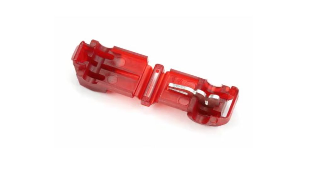 3M, 951 T-Tap Splice Connector, Red, Nylon, Tin 18 → 22 AWG