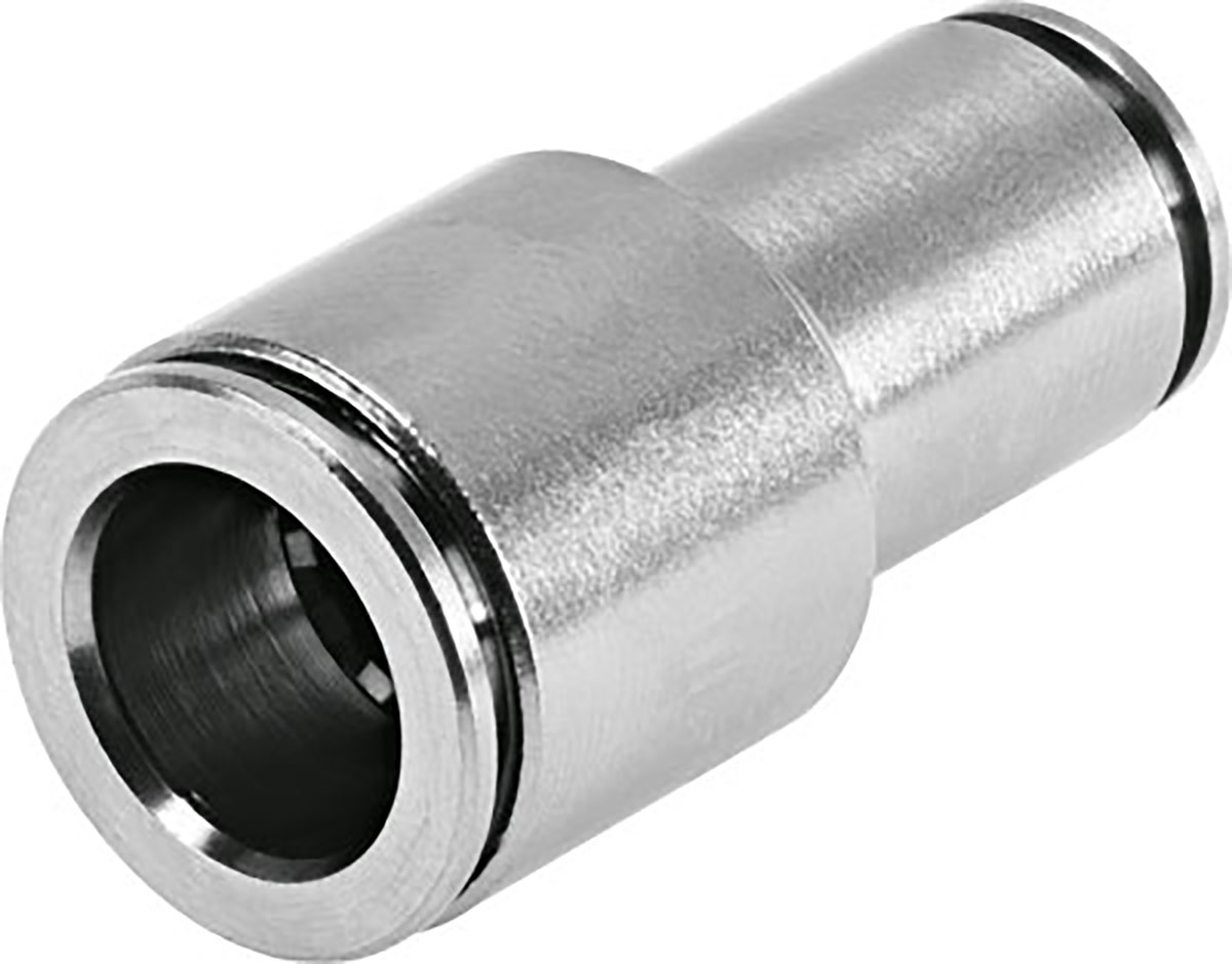 Festo NPQH Series Reducer Nipple, Push In 14 mm to Push In 10 mm, Tube-to-Tube Connection Style, 578332