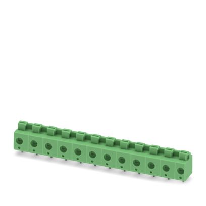 Phoenix Contact PTS 1 Series PCB Terminal Block, 12-Contact, 7.5mm Pitch, Wave Soldering, 1-Row, Push In Spring