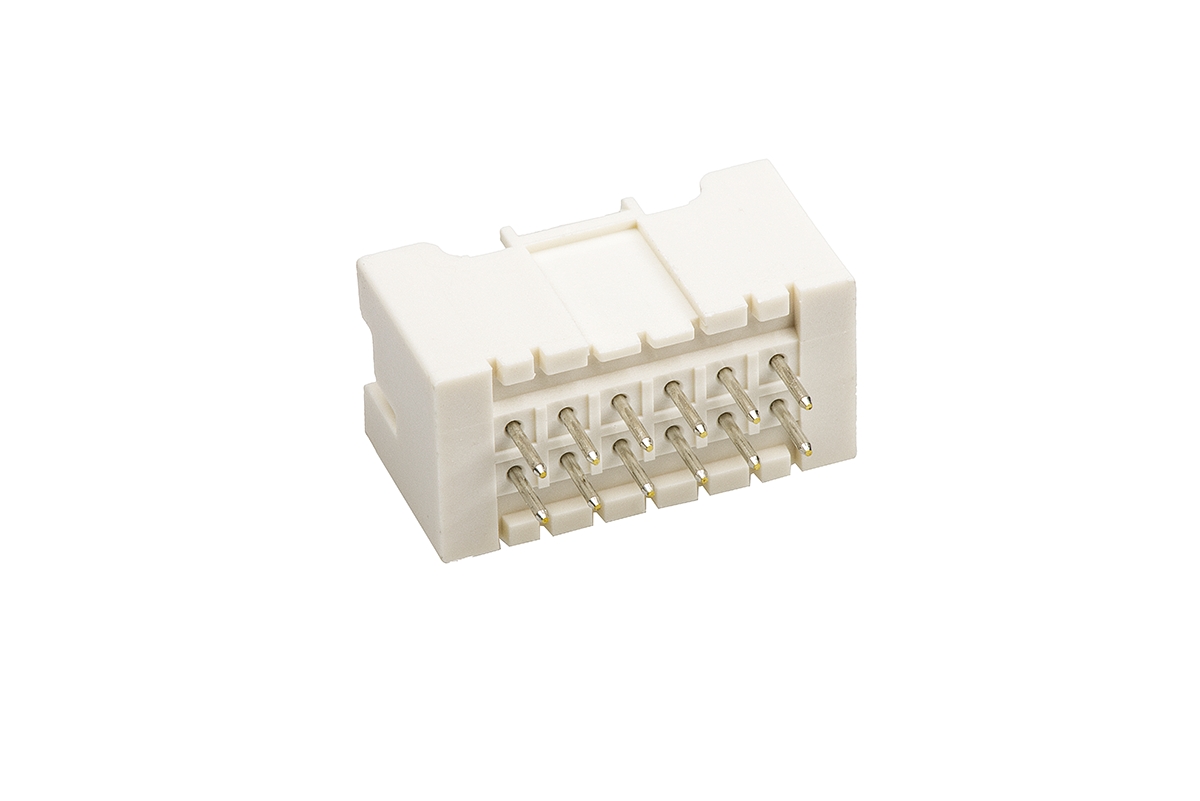 JST XAD Series Straight Through Hole PCB Header, 12 Contact(s), 2.5 mm Pitch, 2 Row, Shrouded