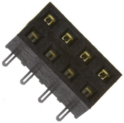 Samtec SMM Series Straight Surface Mount PCB Socket, 12-Contact, 2-Row, 2mm Pitch, Solder Termination