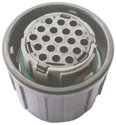 ITT Cannon, APD 19 Pole Din Plug, DIN 72585, 48 V dc IP67, IP69K, Male, Cable Mount
