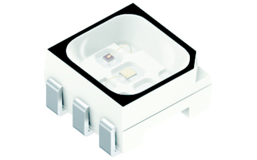 ams OSRAM2.05 V, 2.65 V Green & Red LED PLCC 6  SMD, DISPLIX P3333 KRT LSLPS1.32-VUVX-EQ+BTBV-D8