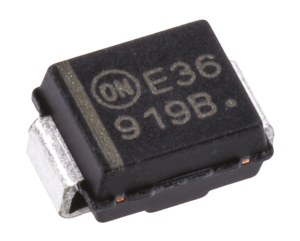 onsemi, 5.6V Zener Diode 5% 550 mW SMT 2-Pin SMB