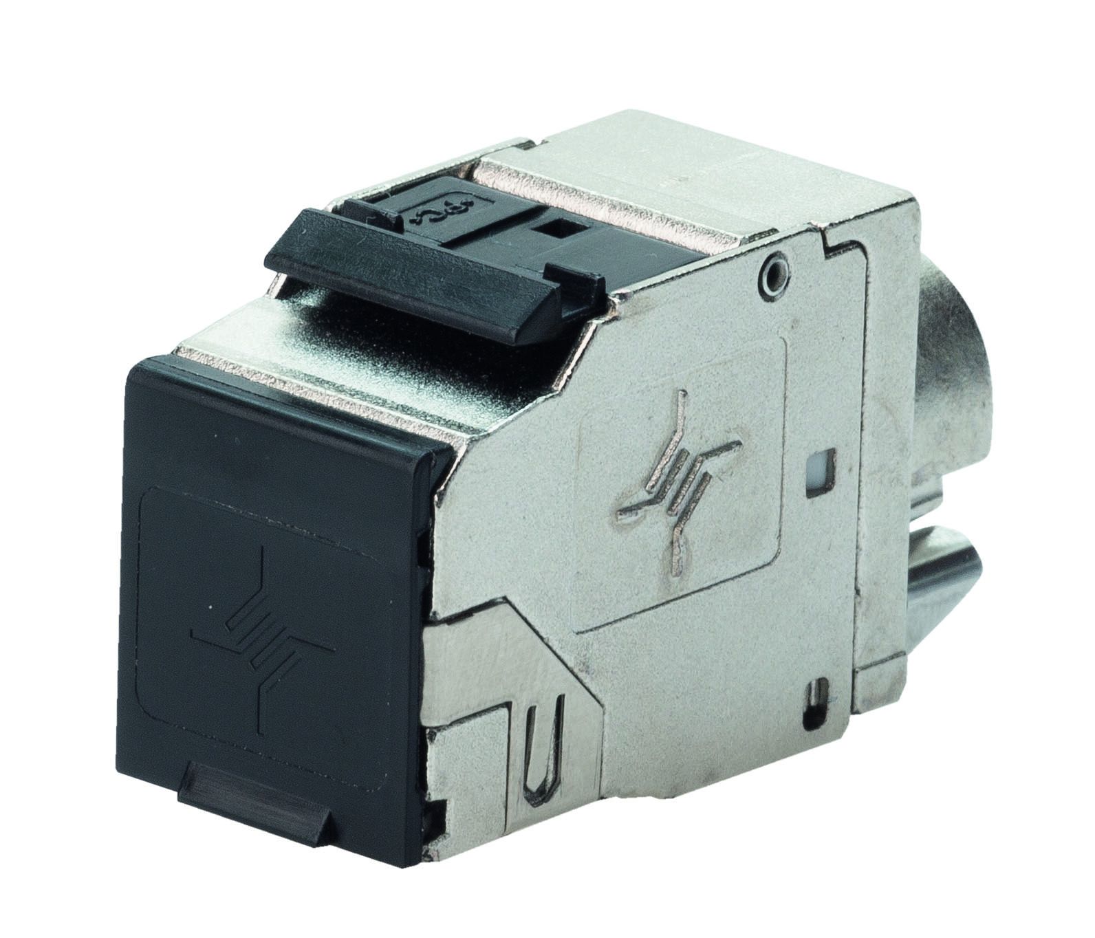 Telegartner AMJ Series PIN Ethernet Connector, Keystone Mount, Cat 8.1 1 Port 1 -Way
