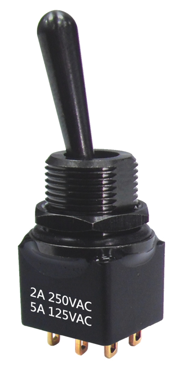 RS PRO Toggle Switch, PCB Mount, On-On-On, DPDT, Solder Terminal