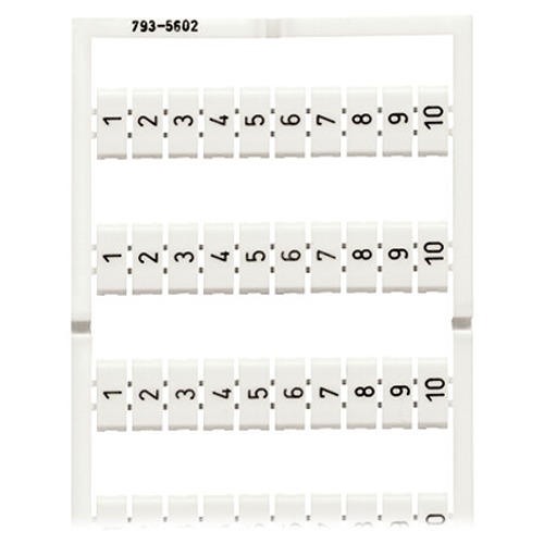 WAGO, 793 Marker Card for use with  for use with Terminal Blocks