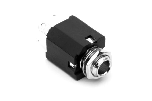 Amphenol Industrial Jack Connector 1/4 in PCB Phone Jack Socket 10A