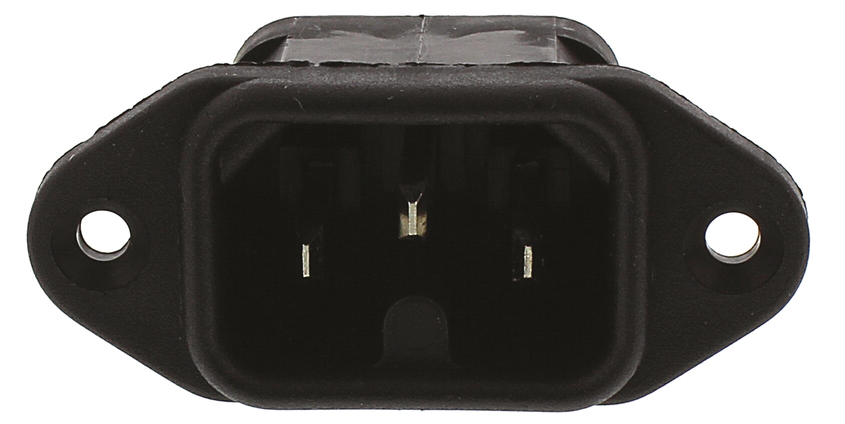 Bulgin C16 Flange Mount IEC Connector Male, 10A, 250 V