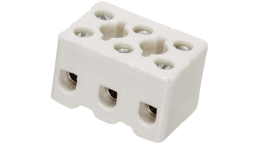 Adels Contact 157 Series Terminal Block, 2-Way, 16A, 6 mm² Wire, Screw Termination