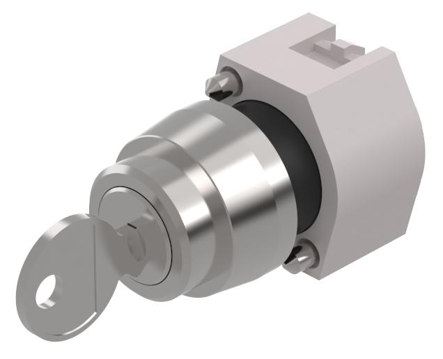 EAO 74 Series 3-position Key Switch Head, Maintained, 22.3mm Cutout