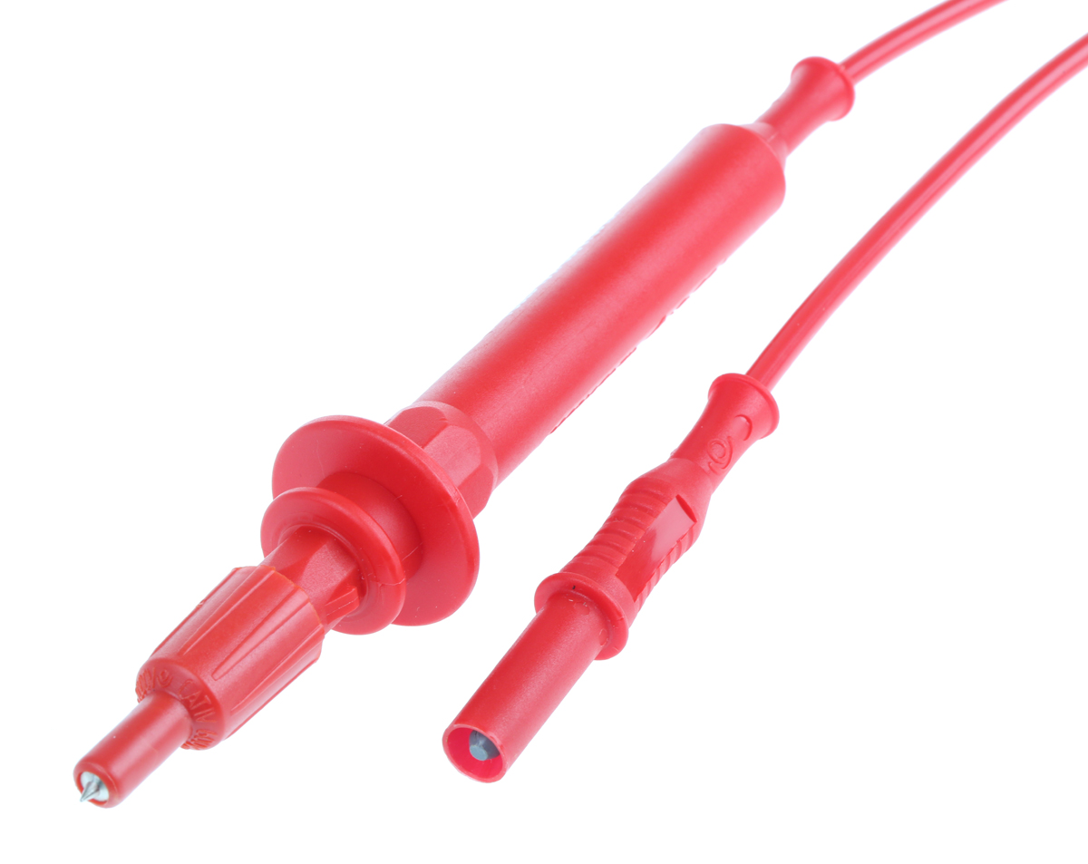 RS PRO Fused Test Lead, CAT III, 10A