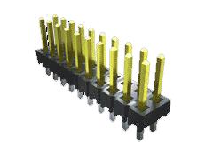 Samtec TSW Series Right Angle Through Hole Pin Header, 8 Contact(s), 2.54 mm Pitch, 2 Row, Unshrouded