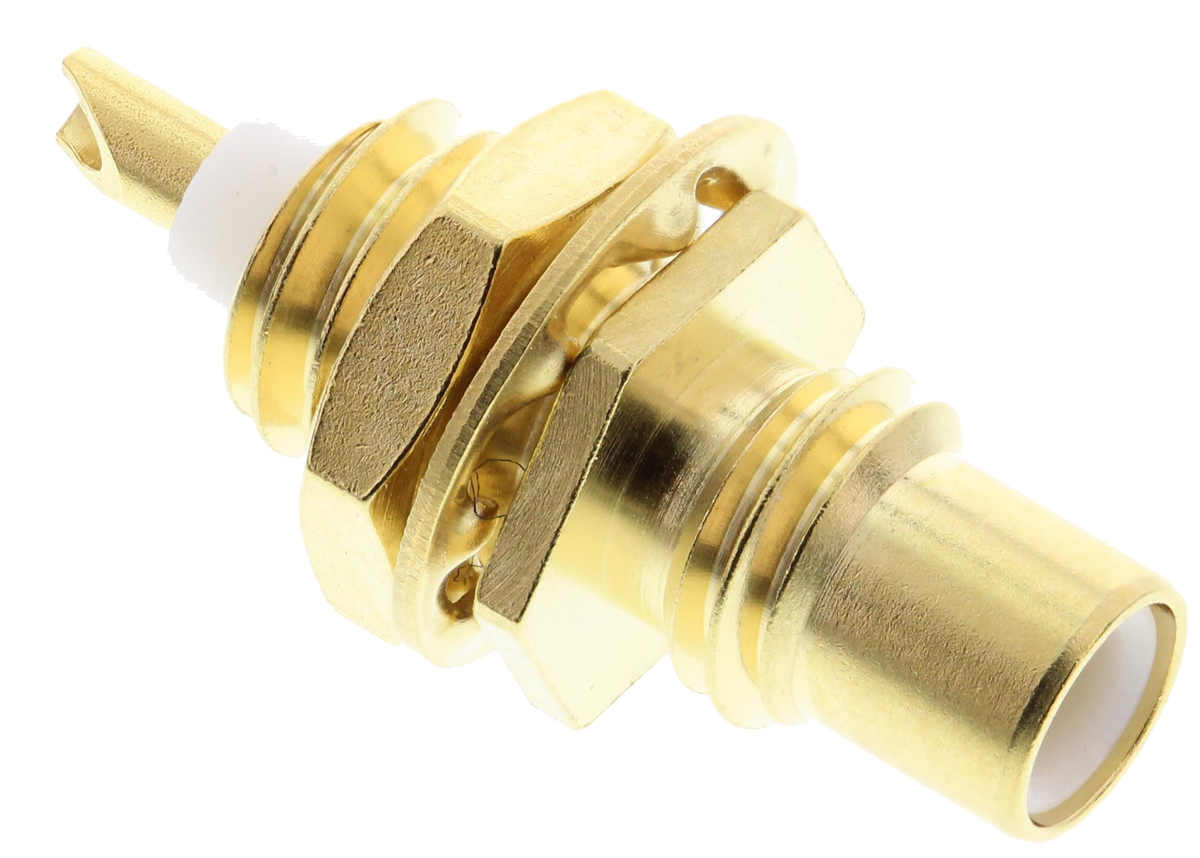 Radiall, Jack Panel Mount SMC Connector, 50Ω, Solder Termination, Straight Body