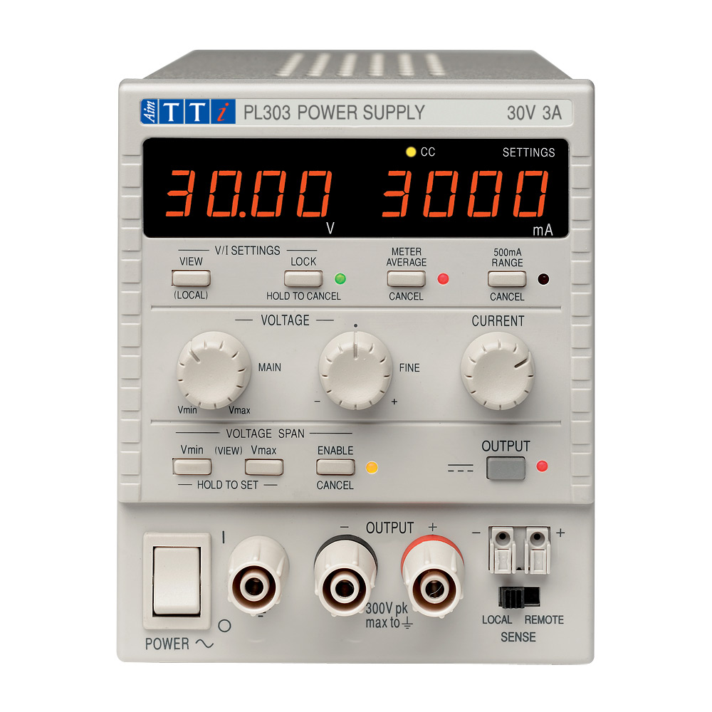 Aim-TTi PL Series Digital Bench Power Supply, 0 → 30V, 0 → 3A, 1-Output, 90W