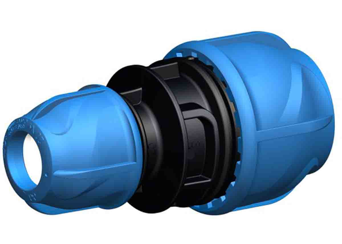 Georg Fischer Plastic Pipe Fitting, Straight Reducer Coupler, 25mm
