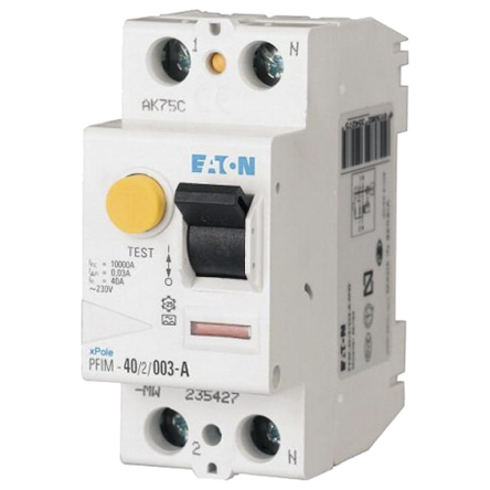 Eaton RCD, 25A, 2 Pole, 30mA, Type G