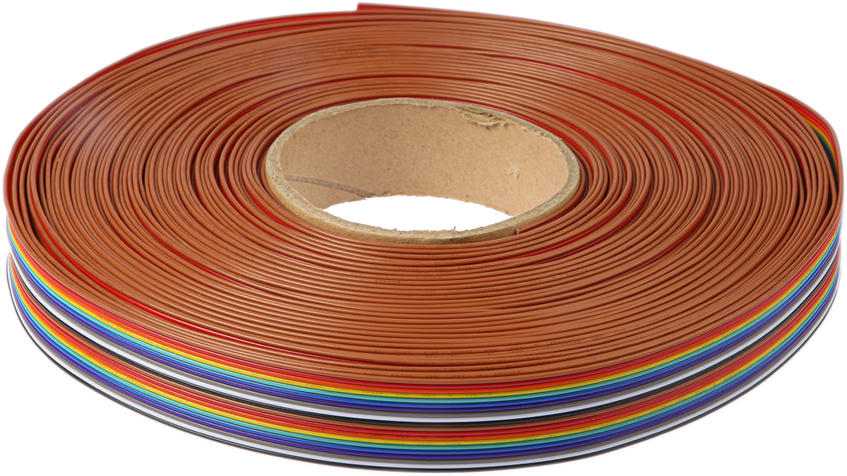 RS PRO Flat Ribbon Cable, 20-Way, 1.27mm Pitch, 25m Length