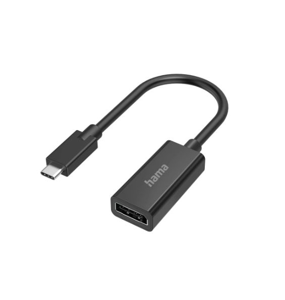 Hama USB C to DisplayPort Adapter, USB C, 2 Supported Display(s) - 4096 x 2160 @ 60Hz