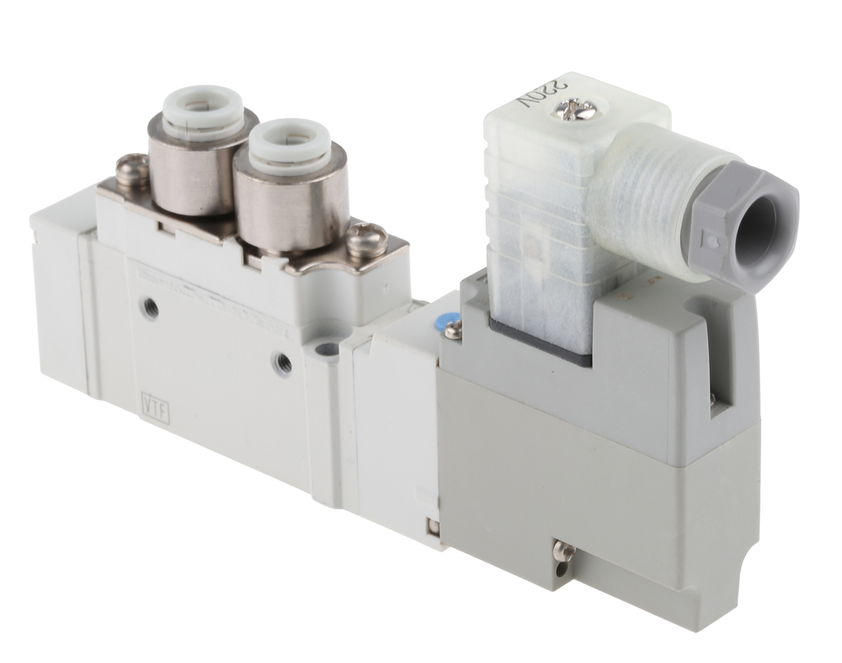 SMC 5/2 Pneumatic Solenoid Valve - Solenoid/Pilot SY5000 Series 230V ac
