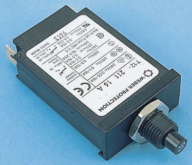 Schurter Thermal Circuit Breaker - T12  Single Pole 240V ac Voltage Rating, 16A Current Rating