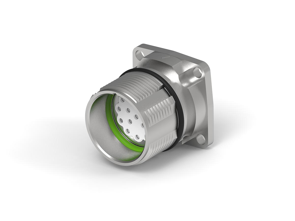 TE Connectivity Circular Connector, 17 Contacts, Flange, Standard Connector, Socket, Female, IP67, Speedtec 623 Series