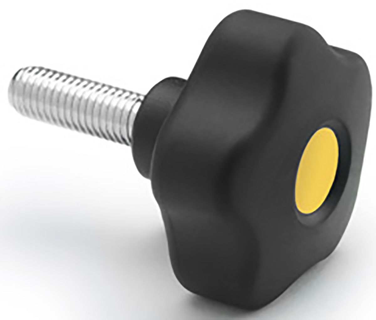 Elesa 169912-C9 Black Hex Clamping Knob, M8, Threaded Stud