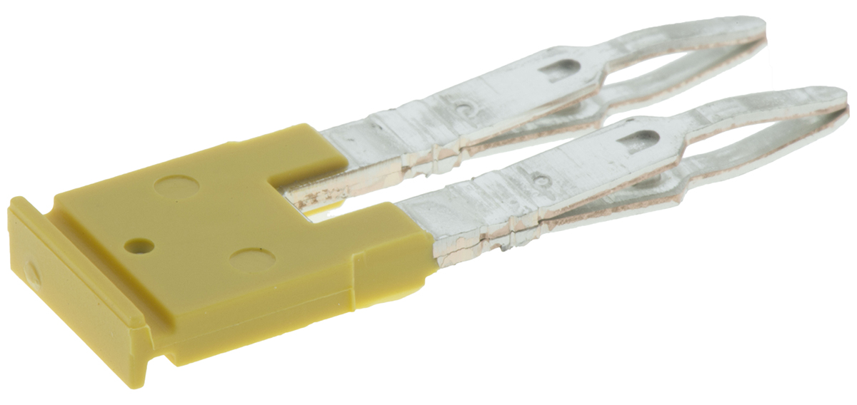 Weidmuller ZQV Series Jumper Bar for Use with DIN Rail Terminal Blocks, 24A