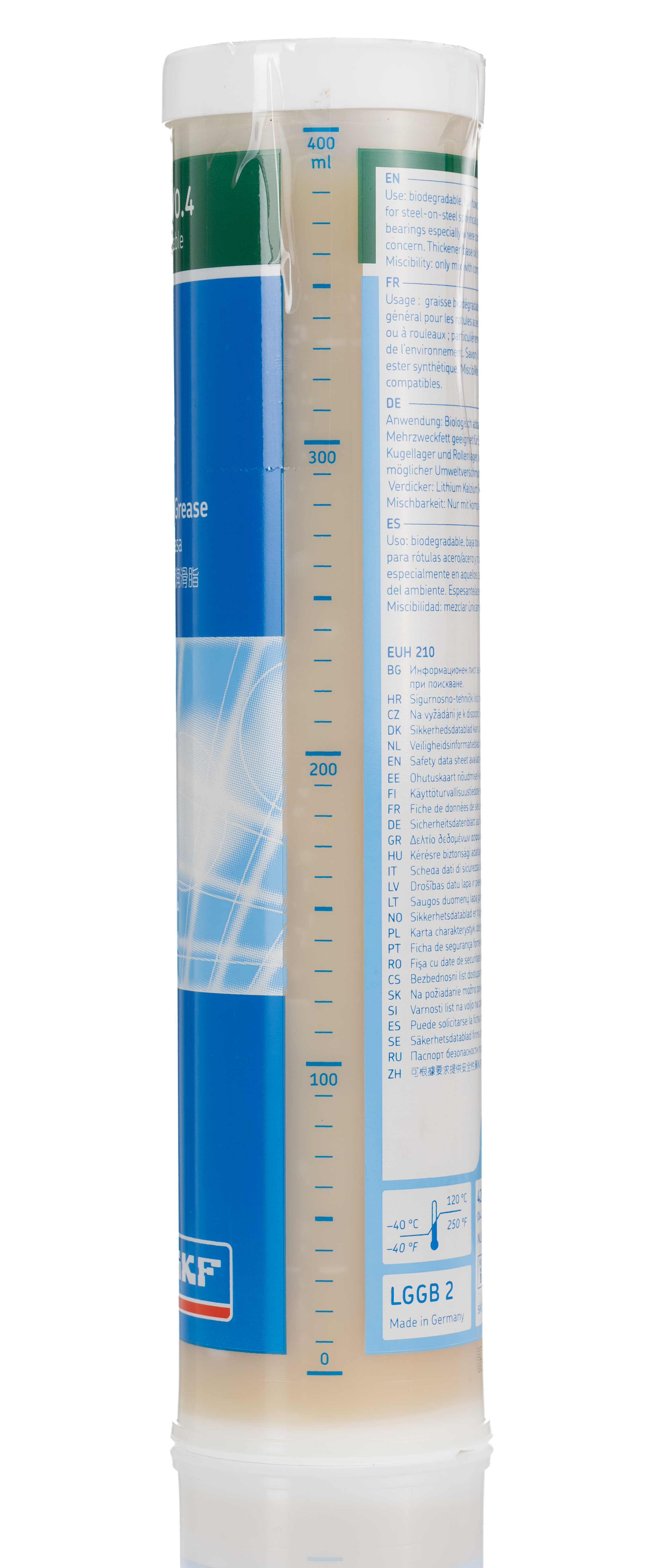 SKF Lithium-Calcium Soap, Synthetic Ester Oil Grease 420 ml SKF LGGB 2