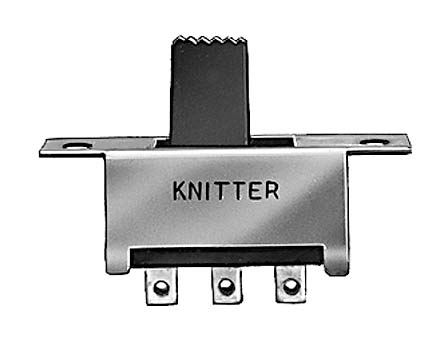 KNITTER-SWITCH Panel Mount Slide Switch SPST Latching 350 mA @ 30 V dc Slide