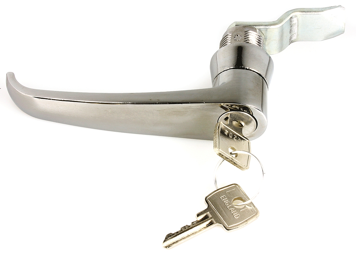 Euro-Locks a Lowe & Fletcher group Company Silver Locking Handle, L-Handle