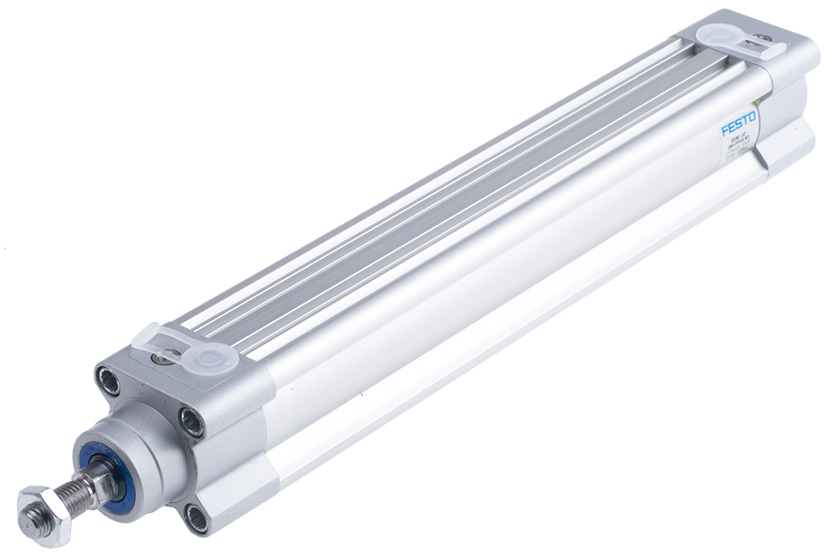 Festo Pneumatic Piston Rod Cylinder - 1376429 32 mm Bore, 200 mm DSBC Series, Double Acting Acting