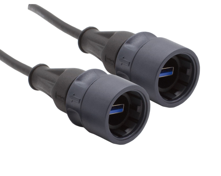 Bulgin USB 3.0, Male USB to Male USB, 1.5 → 480Mbps, 3m