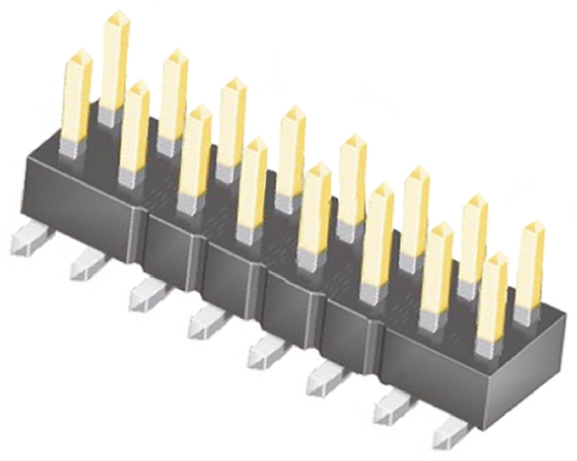 Samtec TSM Series Straight Surface Pin Header, 16 Contact(s), 2.54 mm Pitch, 2 Row, Unshrouded