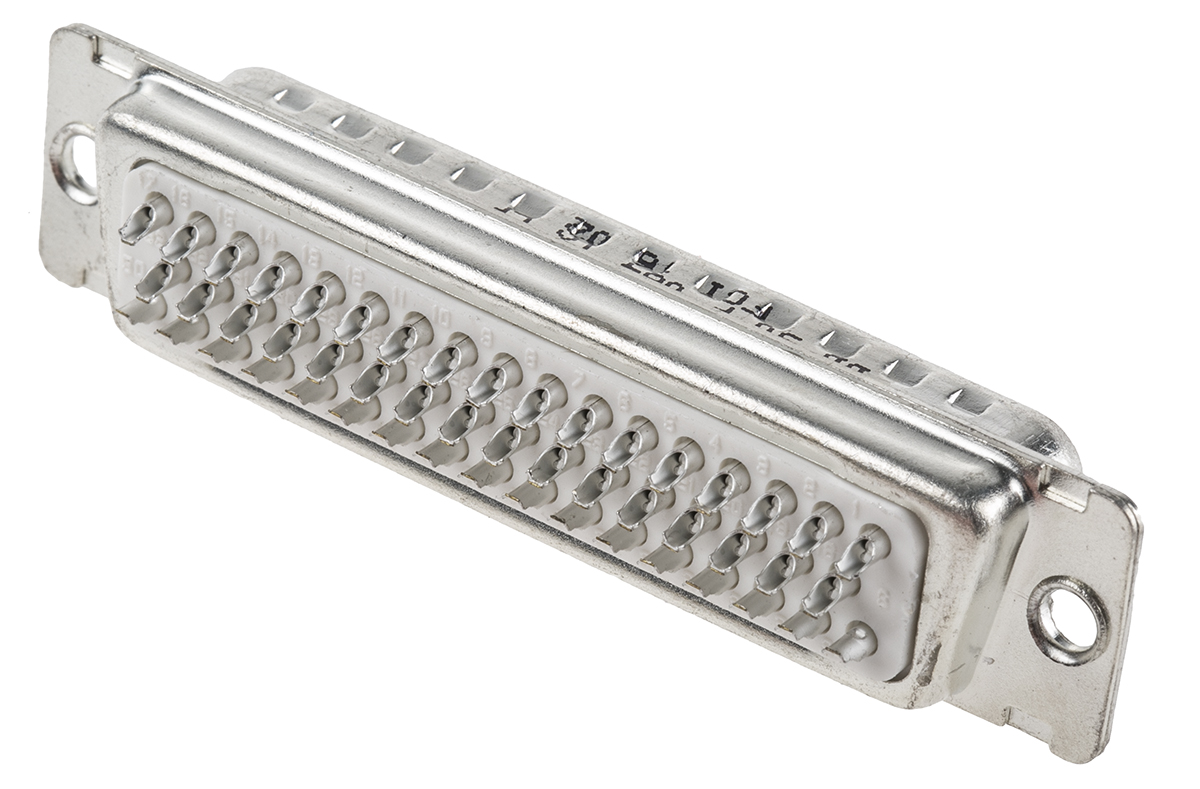Amphenol Communications Solutions 50 Way Panel Mount D-sub Connector Plug, 2.76mm Pitch