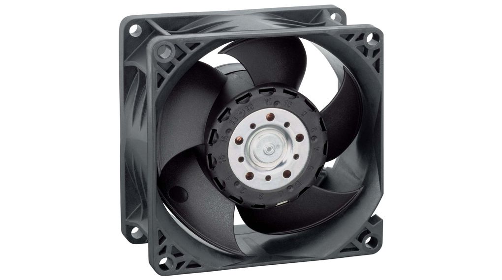 ebm-papst Axial Fan, 24 V dc, dc Operation, 132m³/h, 10.8W, 480mA Max, 80 x 80 x 38mm